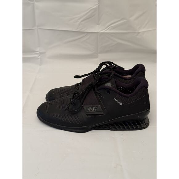 Nike Romaleos 3 Weighlifting Crossfit Triple Black Lifting 852933-004 SZ 8.5 US - Picture 1 of 13